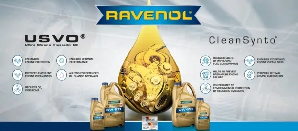 RAVENOL USVO technológia – ultraerős viszkozitású motorolaj