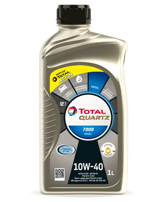 TOTAL QUARTZ 7000 DIESEL   (12x1) 10W40 1L