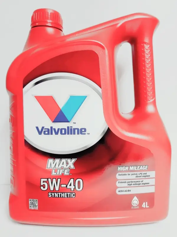 VALVOLINE MAXLIFE SYNTHETIC   5W40 4L
