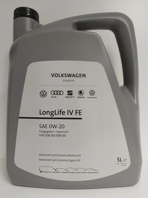 VOLKSWAGEN ORIGINAL LONGLIFE IV (VW508 00/509 00) 0W20 5L