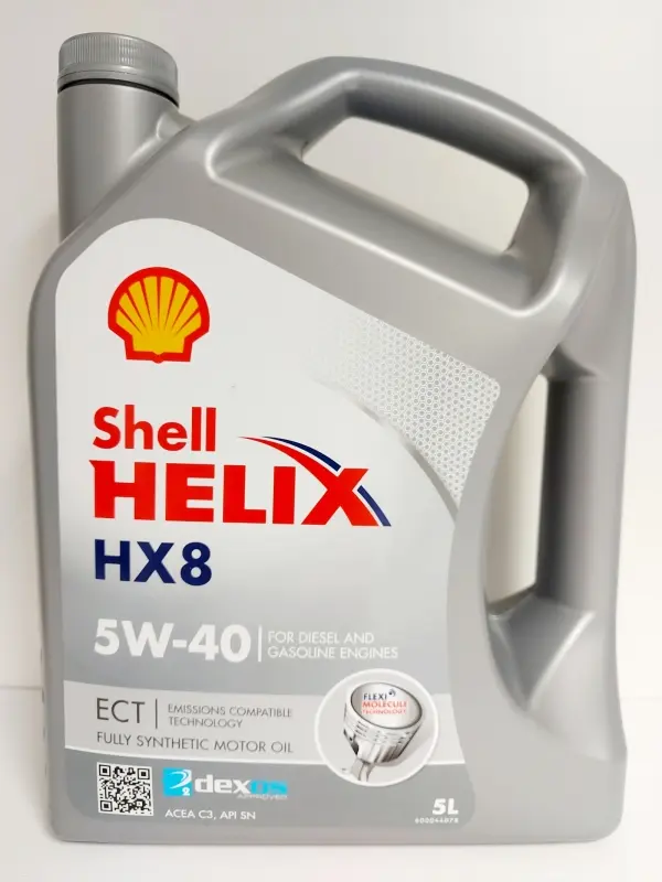SHELL HELIX HX8 ECT   5W40 5L