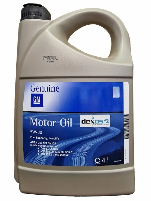 OPEL-GM MOTOR OIL DEXOS 2   5W30 4L