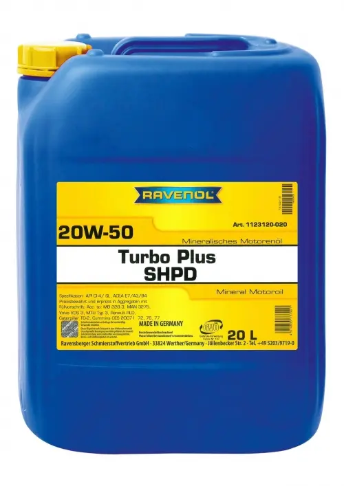 RAVENOL Turbo Plus SHPD SAE   20W50 20L
