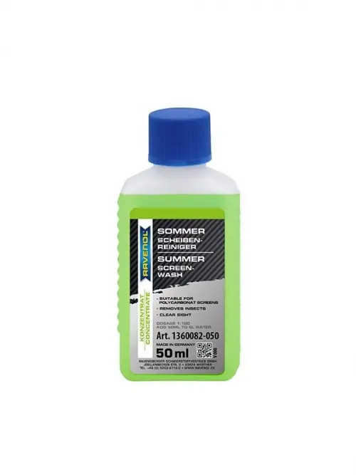 RAVENOL Summer Screen Wash nyári szélvédőmosó koncentrátum 1:100 2x45x50ml