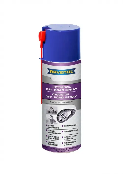 RAVENOL Chain Off Road Spray PTFE (Motorkerékpár-Lánckenő spray)  0.4L