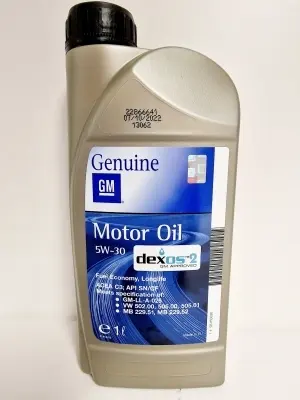 OPEL-GM MOTOR OIL DEXOS 2   5W30 1L