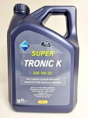 ARAL SUPER TRONIC K (Longlife III-VW507-MB-BMW)   5W30 4L