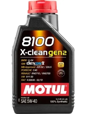 MOTUL 8100 X-CLEAN GEN2    5W40 1L