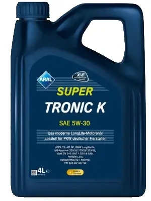 ARAL SUPER TRONIC K (Longlife III-VW507-MB-BMW)   5W30 4L